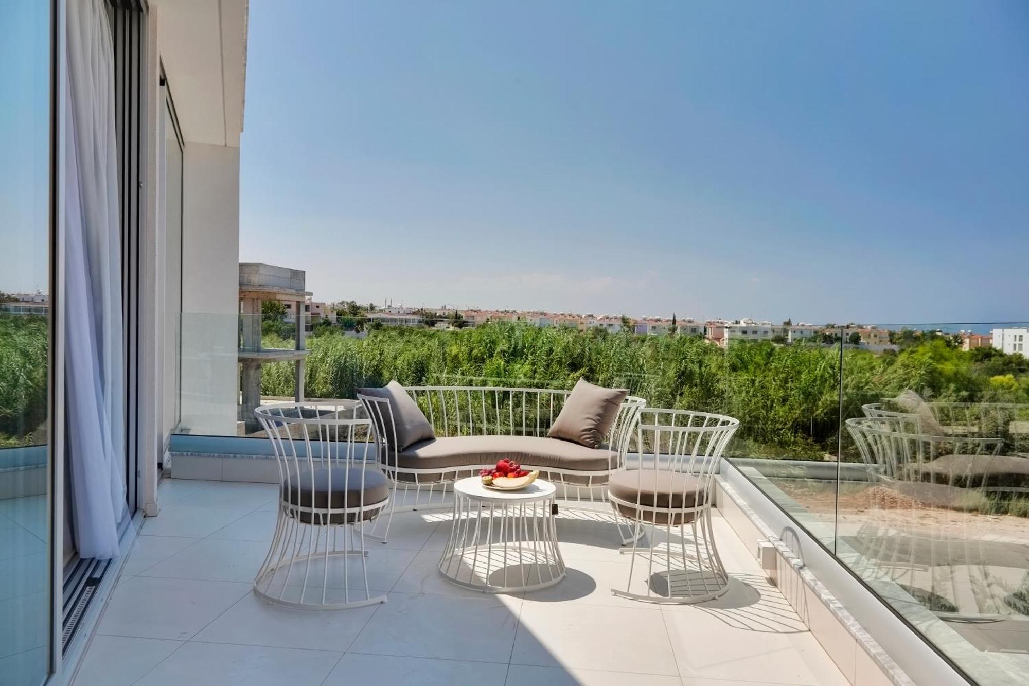 Seaview Luxury Villa Jacuzzi & Pool! 2 Min Beach Protaras Exterior foto