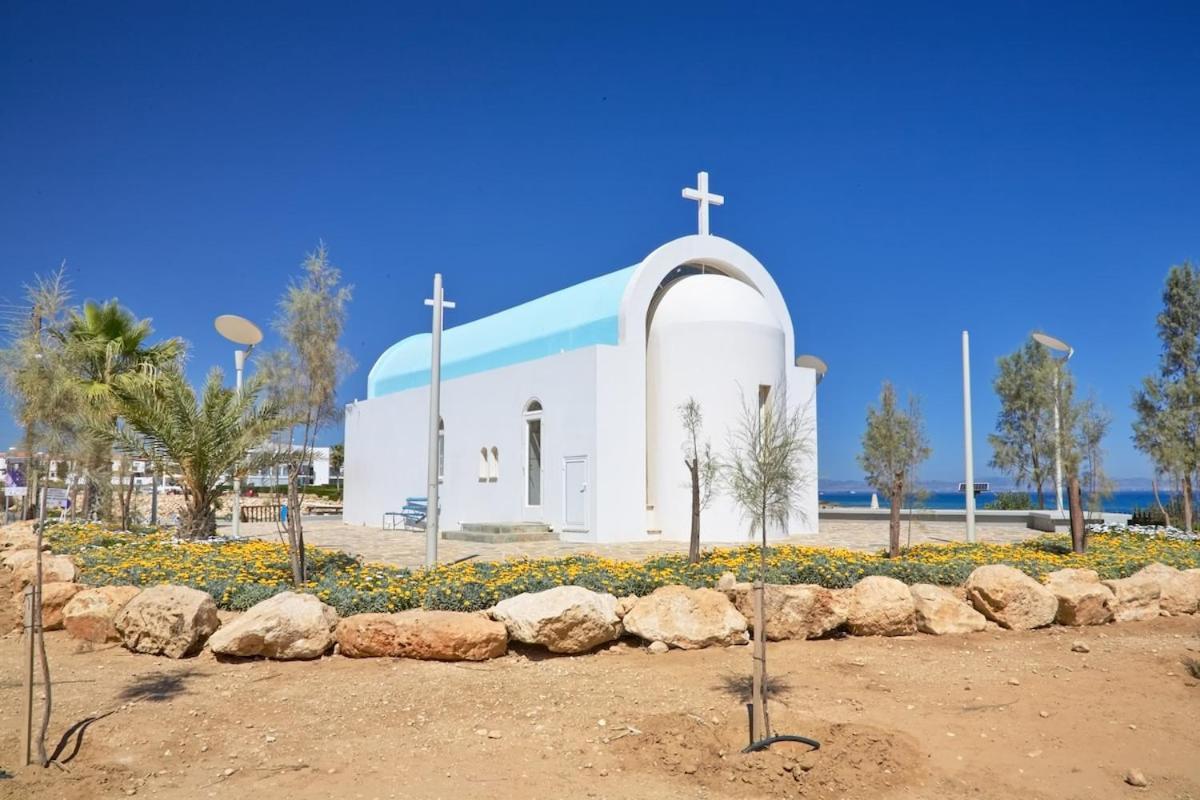 Seaview Luxury Villa Jacuzzi & Pool! 2 Min Beach Protaras Exterior foto